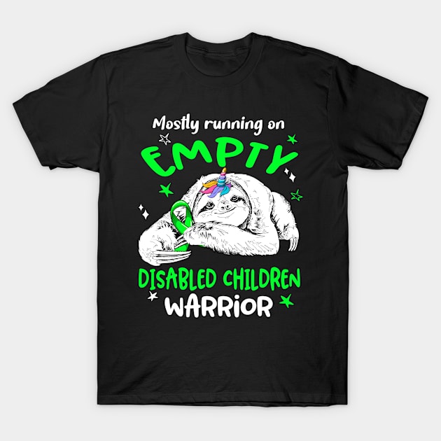 Mostly running on Empty Disabled Children Warrior T-Shirt by ThePassion99